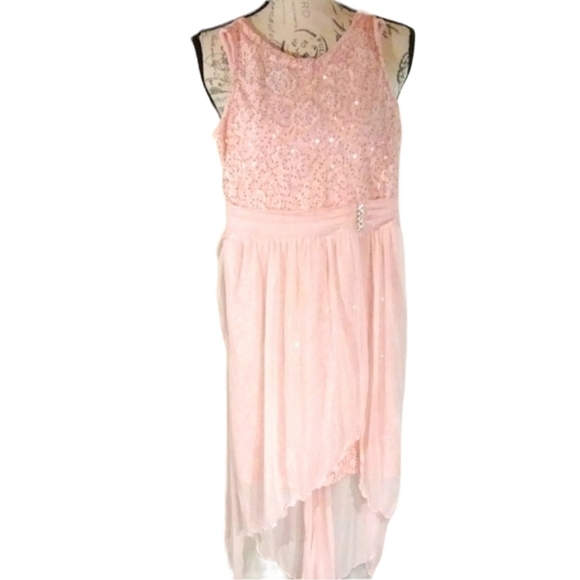Amy's Closet Sequined High Low Dress - Picture 1 of 5